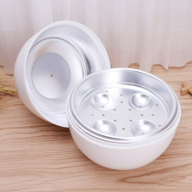 Eggs Microwavable Plate Home Round Microwave Special Steaming Plate Love  Breakfast Egg Steamer Heat-resistant Plastic Egg Processing Mold